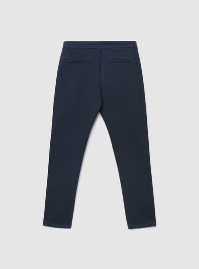 Pantaloni chino skinny a tinta unita