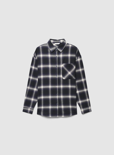Camicia a quadri con taschino