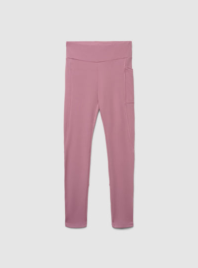 Leggings sportivi tinta unita con tasca laterale