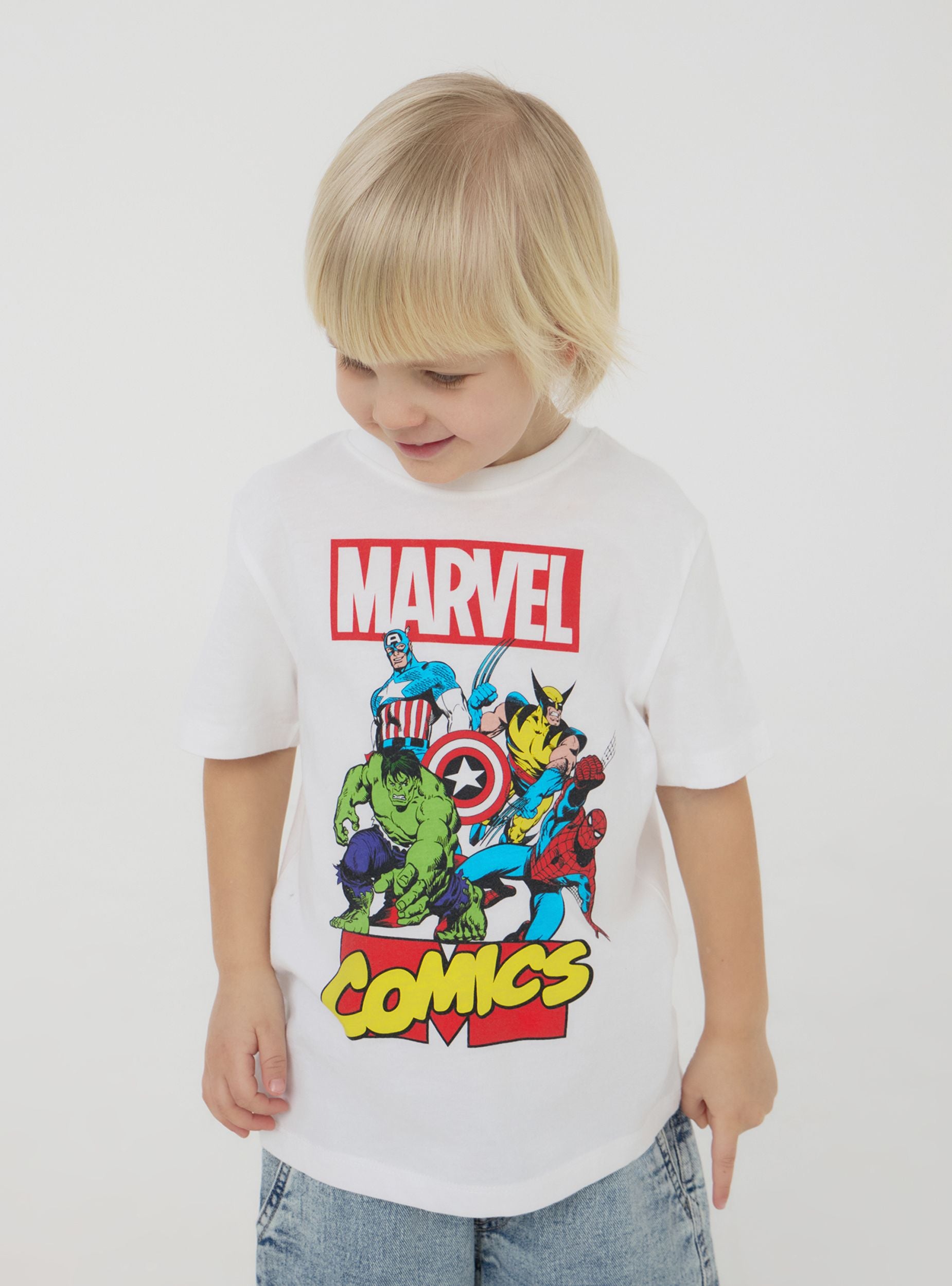 Maglietta Marvel Ufficiale Per Bambini E Ragazzi - Groot Con Luci Di Natale | Cotton Division - copertina