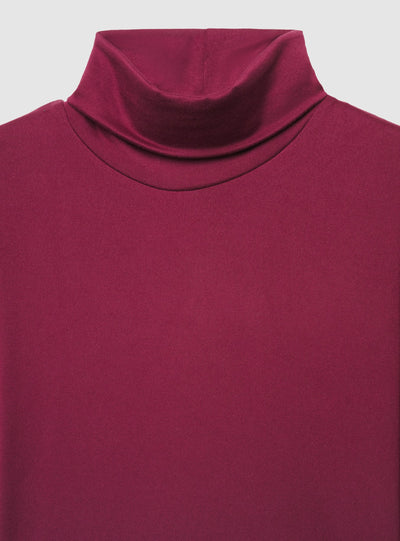 T-shirt a maniche lunghe con collo alto
