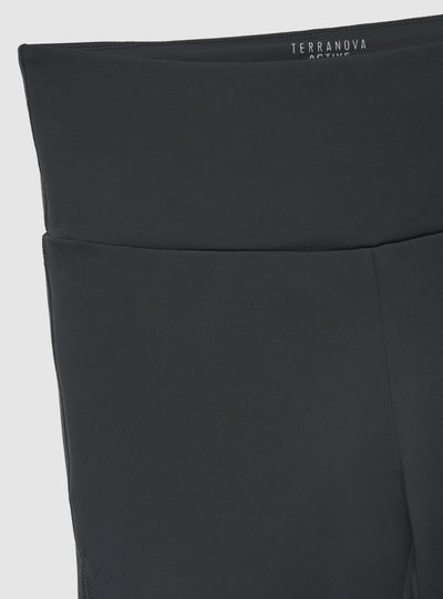 Leggings sportivi con inserti in tulle