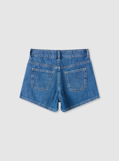 Pantalone Jeans Corto Ricamo