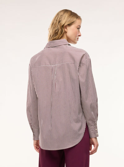 Camicia ampia a righe