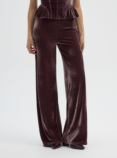 Pantalon maxi wide leg uni