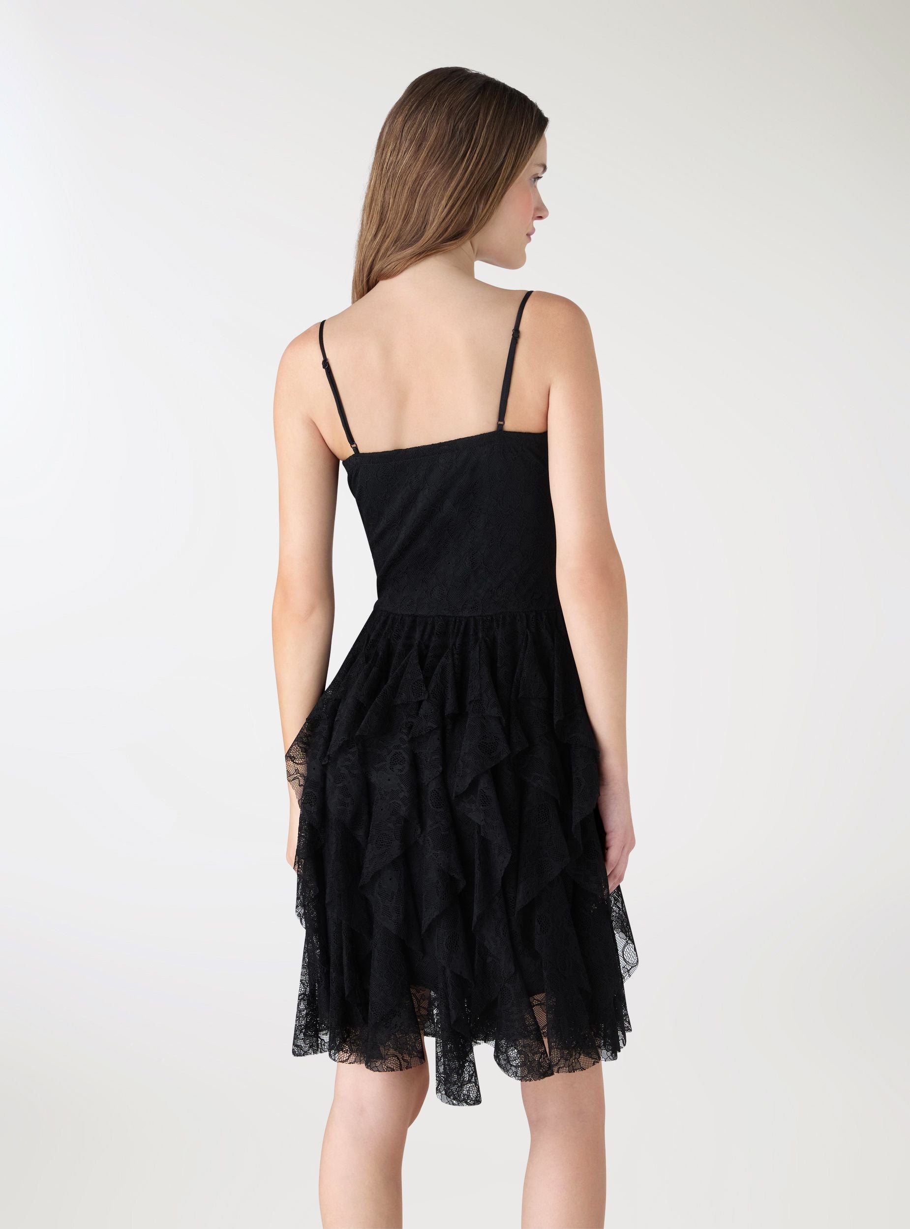 Short tulle dress with lace corset - Terranova Short tulle dress with lace corset - Terranova