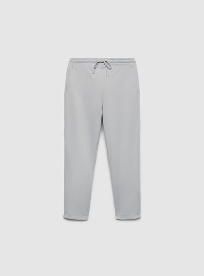 Pantaloni tuta lunghi in piquet con risvolto