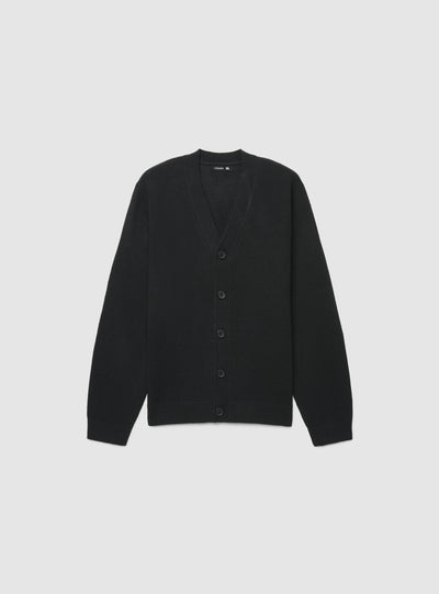 Cardigan con bottoni a tinta unita