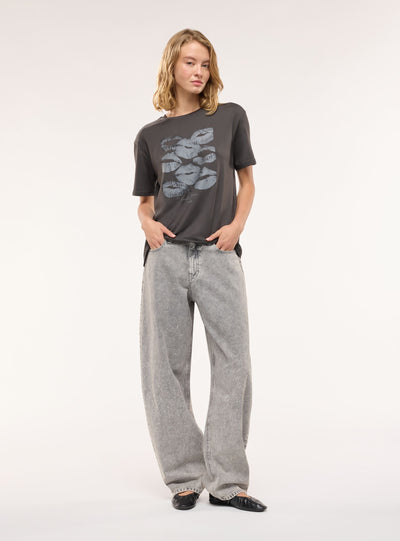 T-shirt ampia con stampa