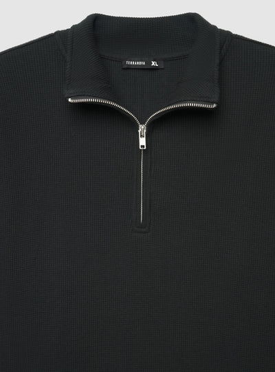 T-shirt con collo a zip