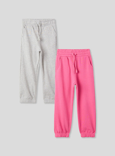 Pack 2 pantaloni della tuta leggeri con coulisse