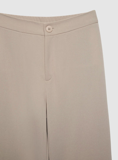 Pantaloni wide leg din scuba