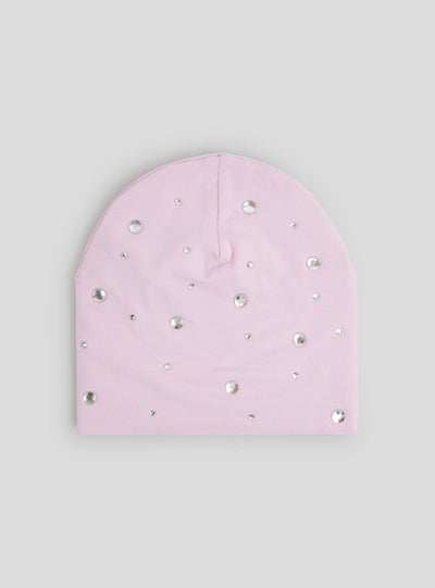 Jersey cap with rhinestones