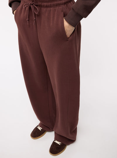 Pantaloni tuta lunghi tinta unita