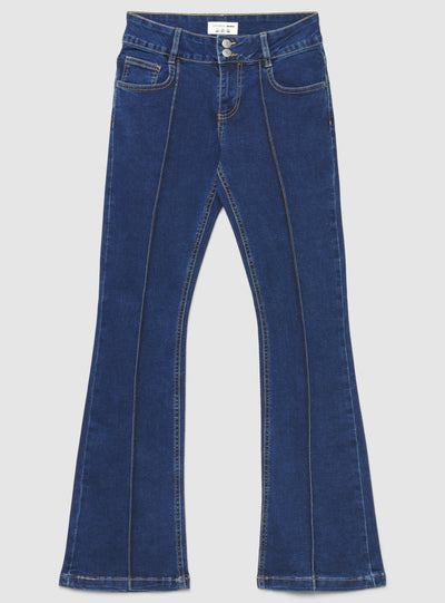 Jeans a zampa a vita bassa