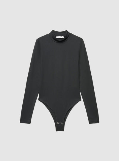 T-shirt body a lupetto tinta unita