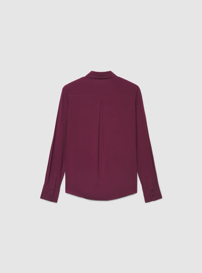 Camicia ampia a tinta unita