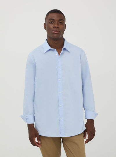 Camicia in popeline stretch