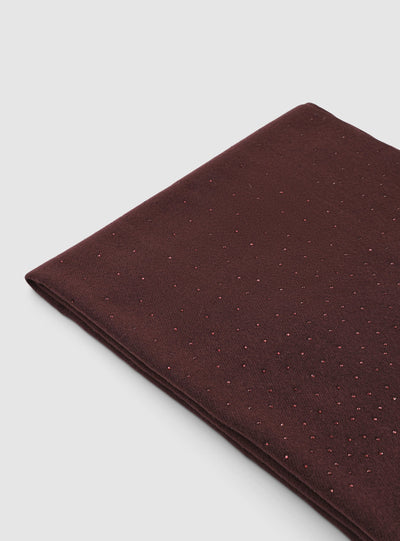 Pashmina con strass tono su tono