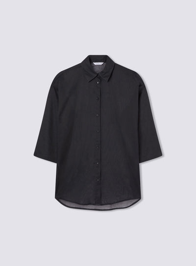 Camicia maxi tinta unita