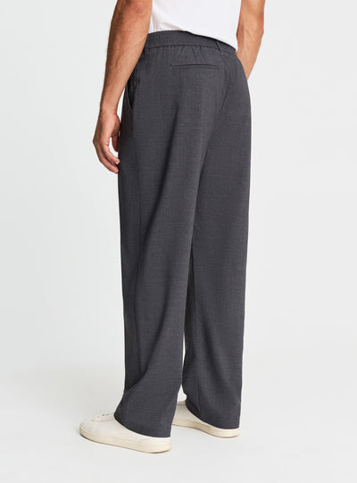 Pantaloni chino wide leg con pinces