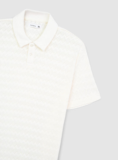 T-shirt polo lavorata
