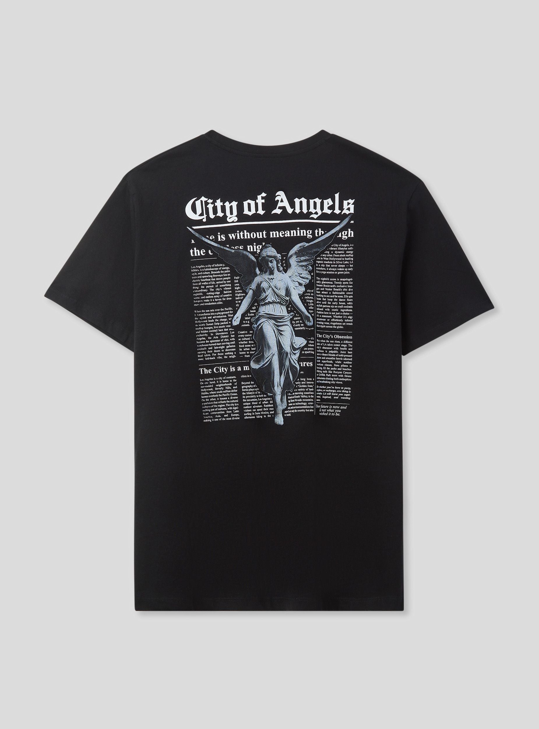 Angel print T-shirt front/back - Terranova