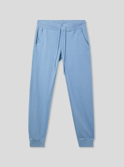 Pantaloni tuta leggeri con polsini e coulisse