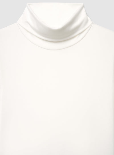 T-shirt a maniche lunghe con collo alto