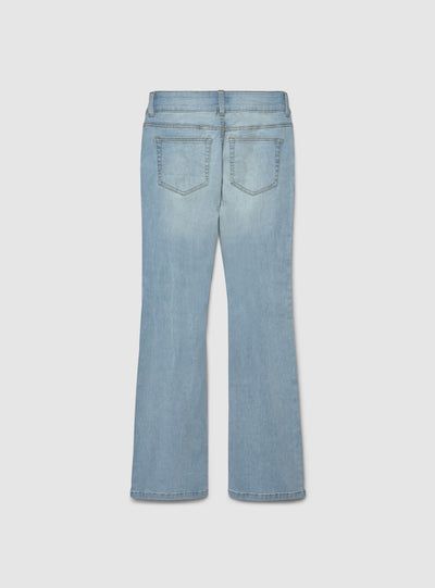 Jeans a zampa a vita bassa