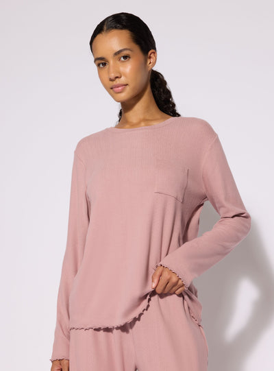 Set pigiama con maglia a maniche lunghe e pantaloni lunghi