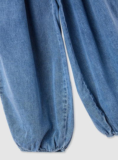 Jeans harem con vita elasticizzata