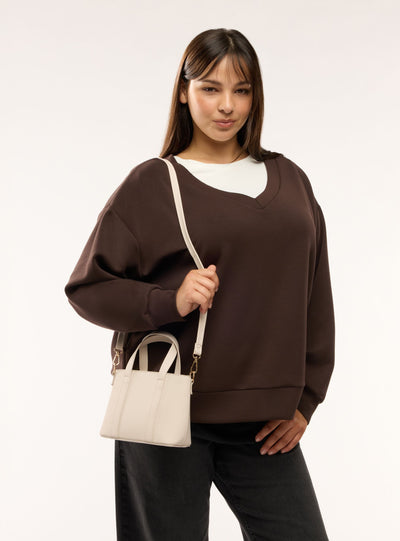 Mini shopper con tracolla removibile