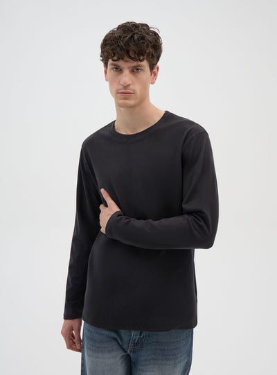 T-shirt termica a maniche lunghe tinta unita
