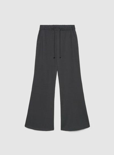 Pantaloni tuta ampi a zampa con coulisse