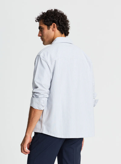 Camicia a righe con colletto