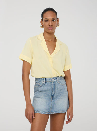 Camicia ampia maniche corte