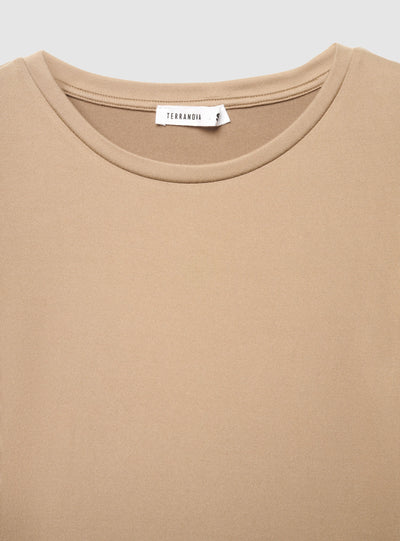T-shirt manica lunga a tinta unita