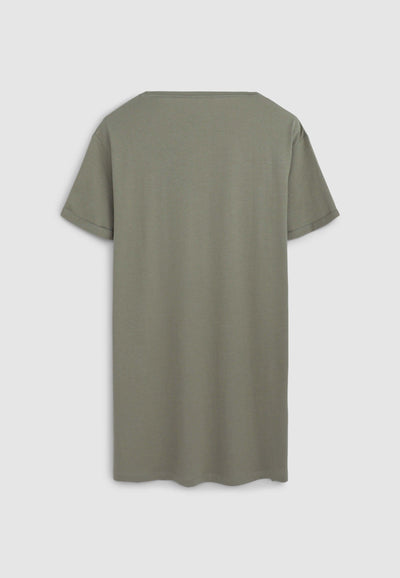 Plain colour maxi T-shirt