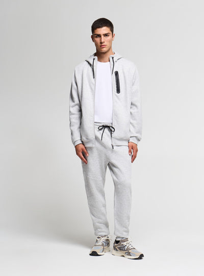 Pantaloni tuta con zip e coulisse