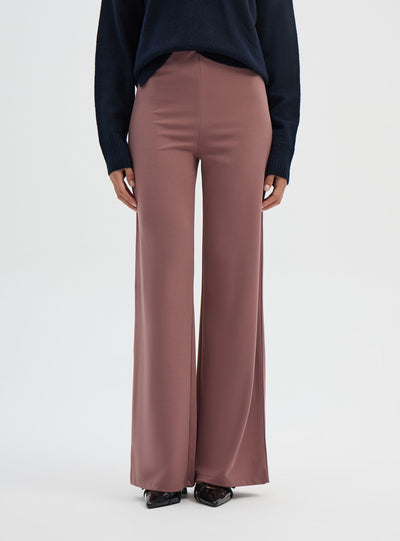 Pantalones de pierna ancha lisos