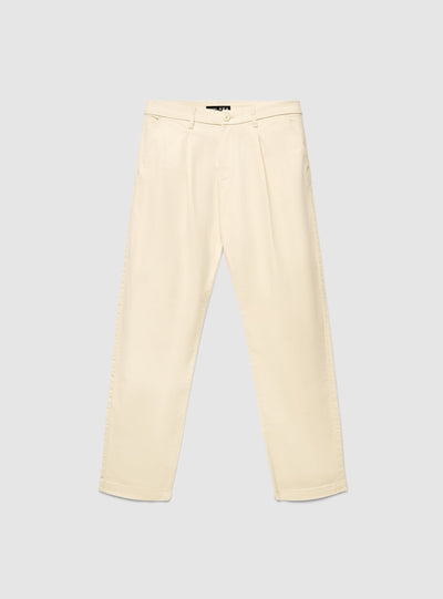 Pantaloni chino con pinces e gamba dritta