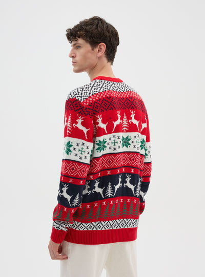 Pull de Noël avec motif Père Noël