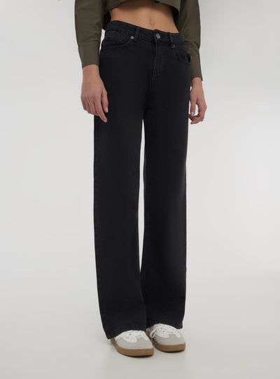 Jeans wide leg cinque tasche