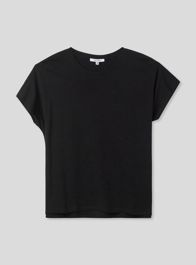 Wide plain-colour T-shirt