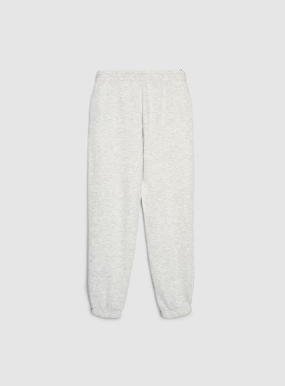 Pantaloni tuta vita alta con scritta college