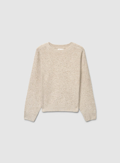 Maglia con effetto luccicante e paillettes
