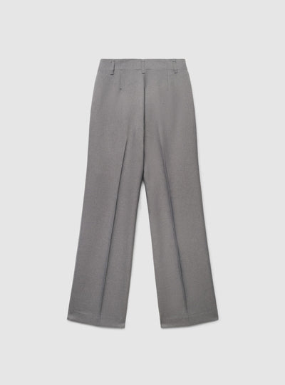 Pantaloni maxi wide leg a tinta unita