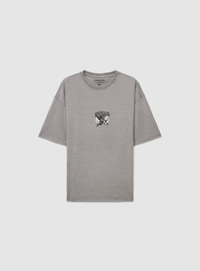 T-shirt Over con stampa angelo