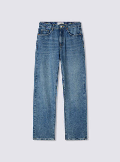 Jeans straight acid wash